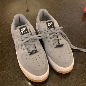 Grey Nike Air Force 1 size 7 grey. Like new.